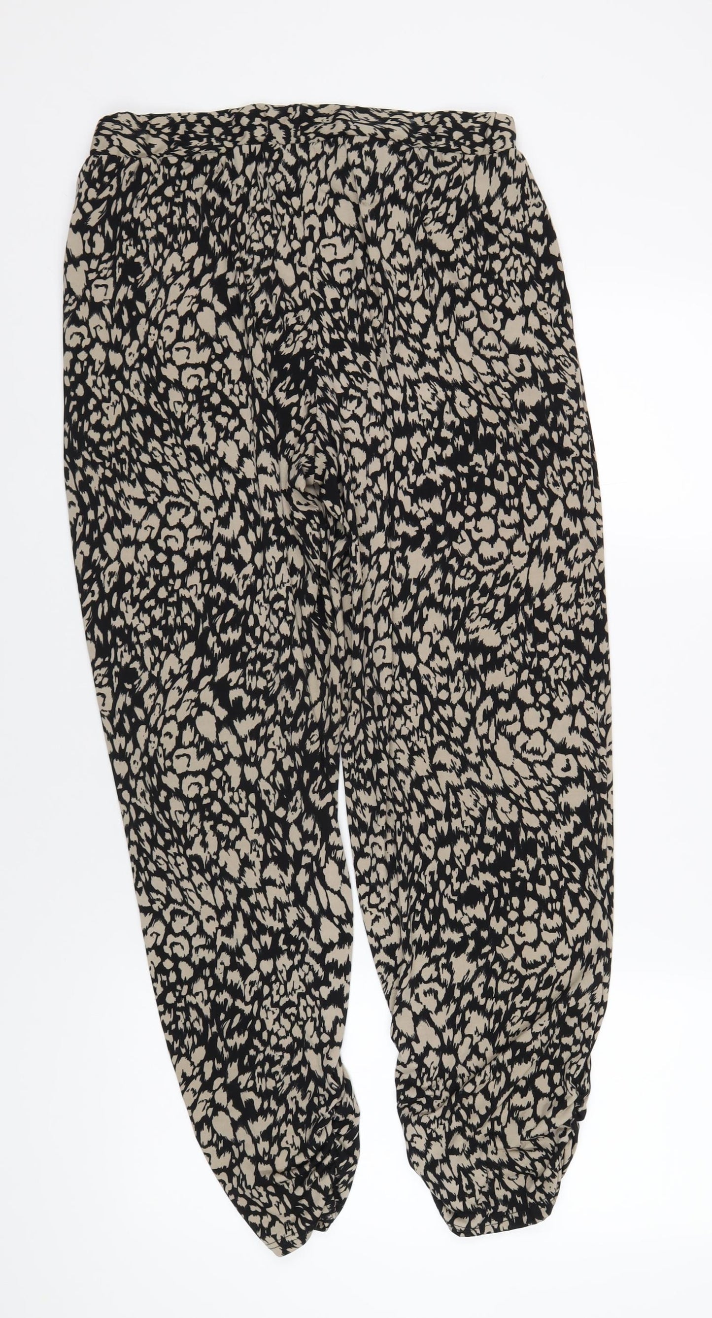 Antthony Womens Black Geometric Polyester Bloomer Trousers Size M L29 in Regular