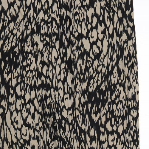 Antthony Womens Black Geometric Polyester Bloomer Trousers Size M L29 in Regular