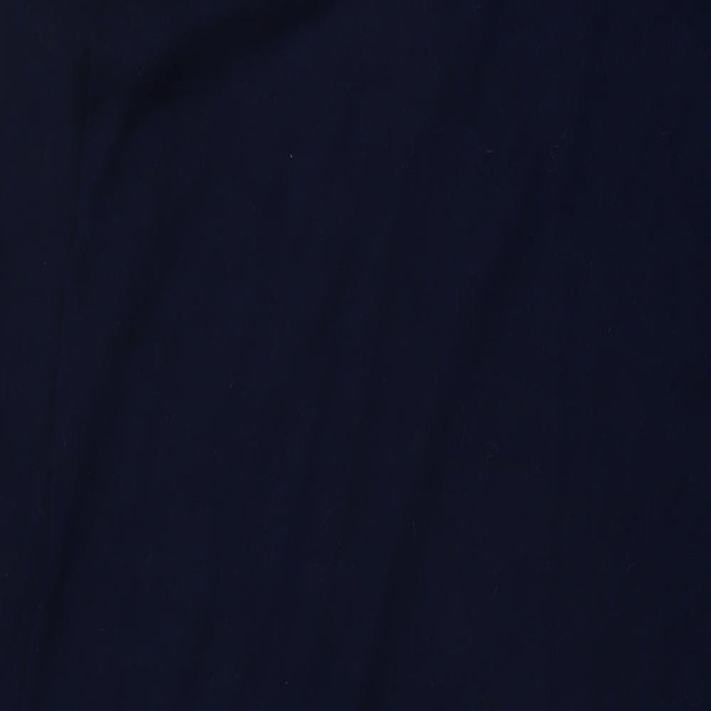 White Stuff Womens Blue Viscose Jumper Dress Size 16 Round Neck Pullover