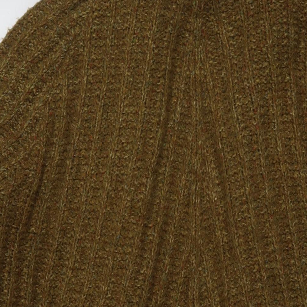 Fat Face Womens Green V-Neck Acrylic Cardigan Jumper Size 16