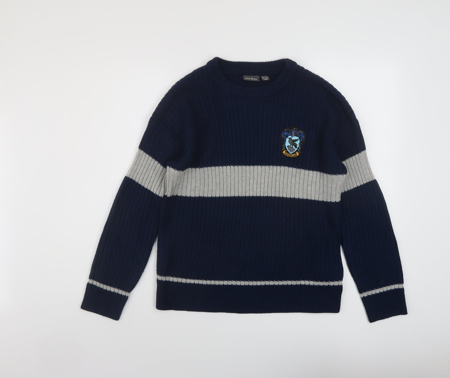 Harry Potter Womens Blue Crew Neck Acrylic Pullover Jumper Size 10 - Harry Potter Ravenclaw