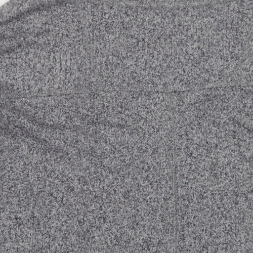 Marks and Spencer Womens Grey Round Neck Cotton Pullover Jumper Size 20