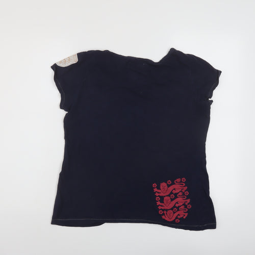 NEXT Womens Blue Cotton Basic T-Shirt Size 16 Round Neck - England