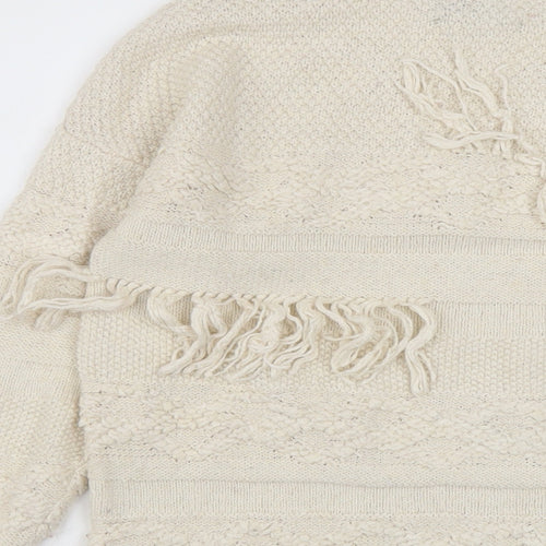 INC International Concepts Womens Ivory Round Neck Acrylic Pullover Jumper Size M