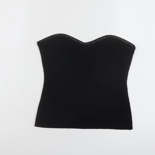 NEXT Womens Black Acrylic Basic Tank Size M Off the Shoulder