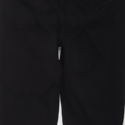 Nutmeg Womens Black Cotton Skinny Jeans Size 10 L26 in Regular Button