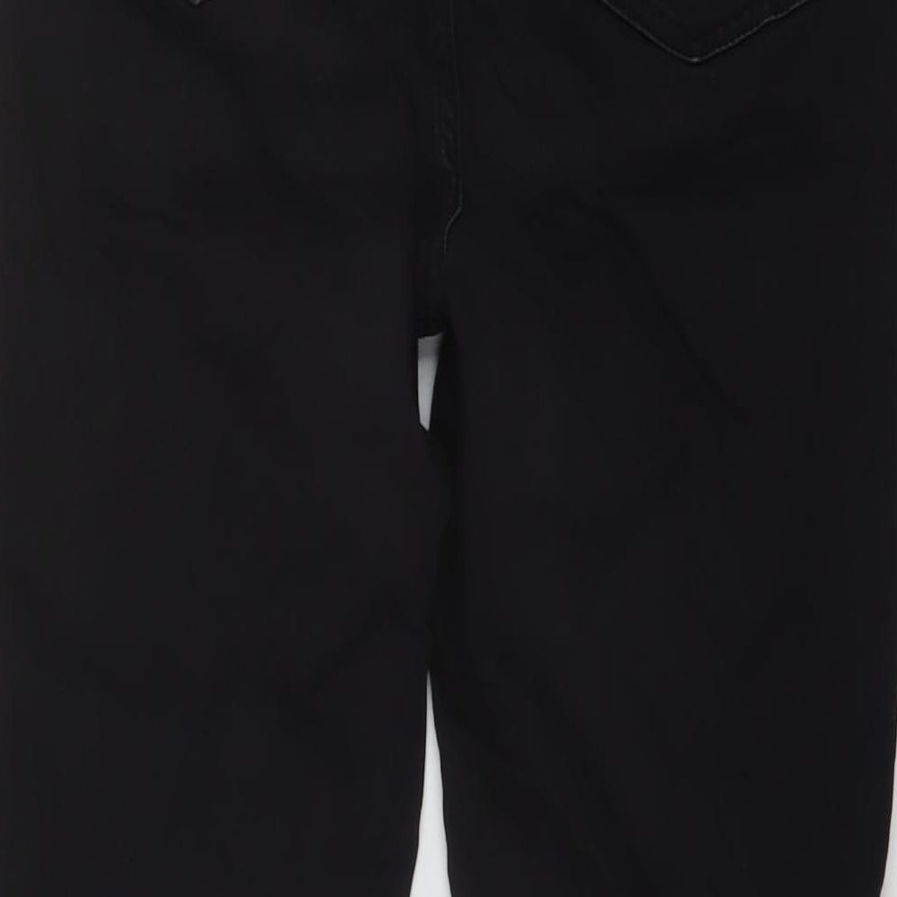 Nutmeg Womens Black Cotton Skinny Jeans Size 10 L26 in Regular Button