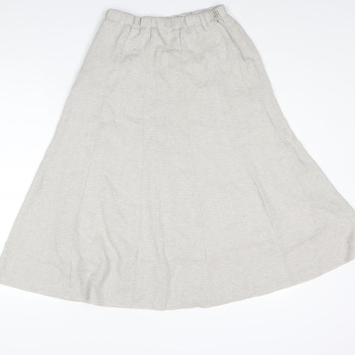 Cotswold Collections Womens Ivory Polyester A-Line Skirt Size 12