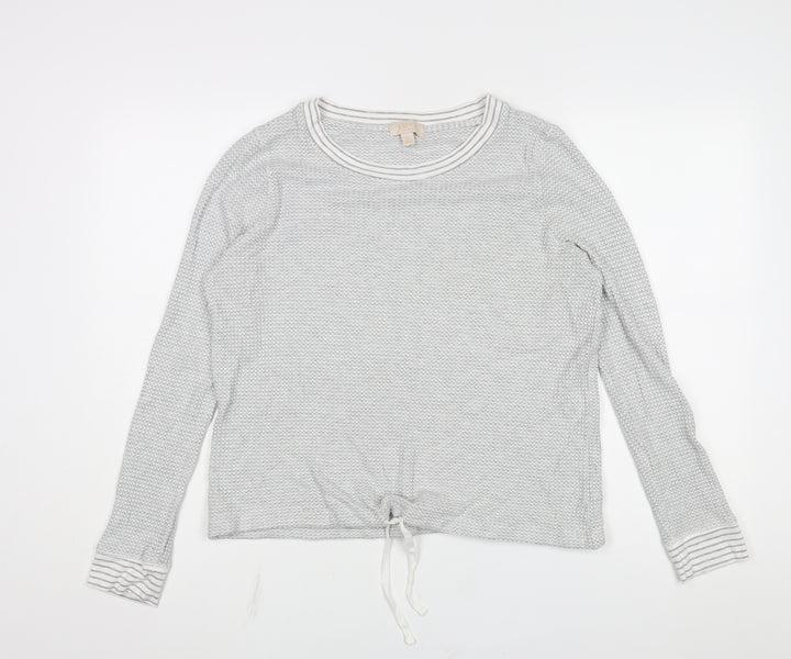 Gap Womens Grey Viscose Pullover Sweatshirt Size M Pullover - Drawstring Hem