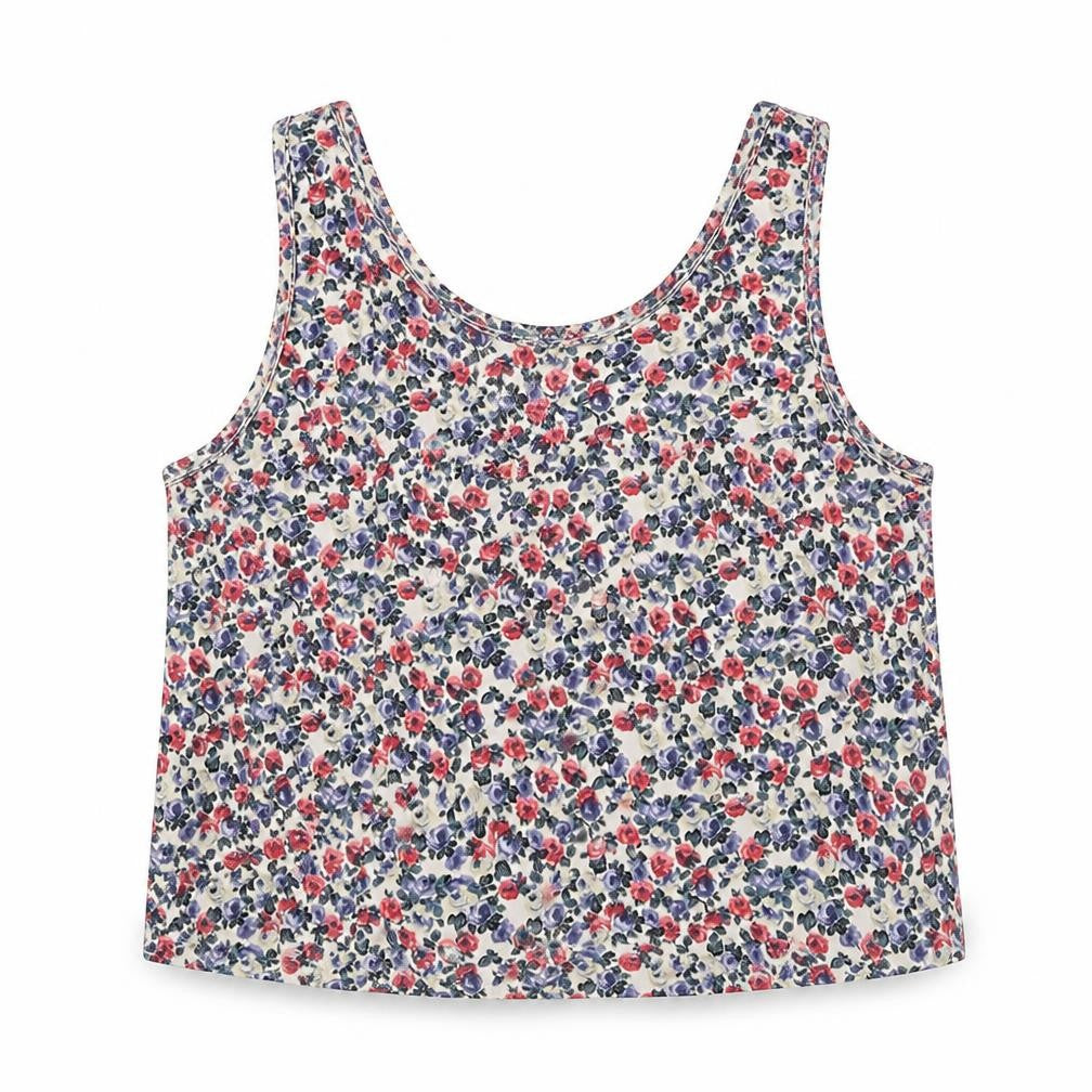 New Look Womens Multicoloured Floral Polyester Camisole Blouse Size 10 Scoop Neck