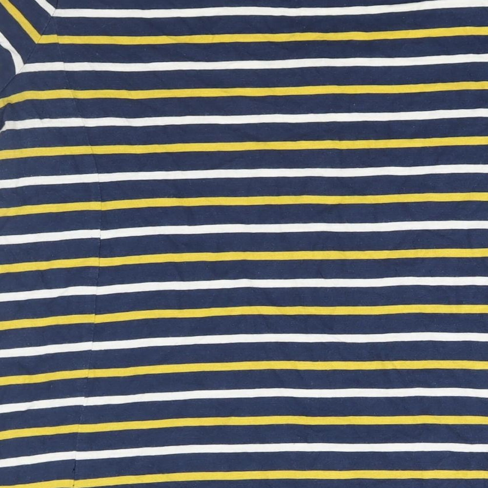 Seasalt Womens Blue Striped Cotton A-Line Size 12 Round Neck Pullover