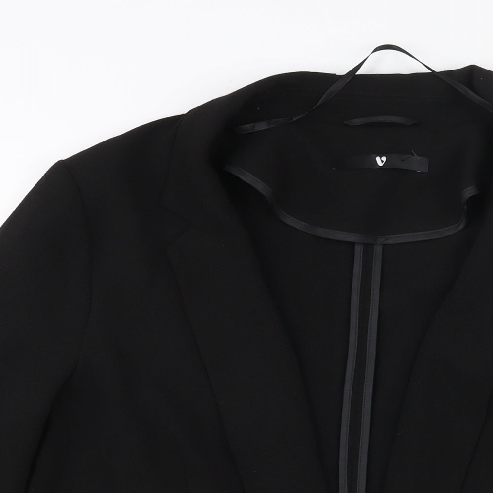 Very Womens Black Jacket Blazer Size 16