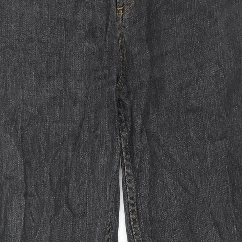 TU Mens Blue Cotton Straight Jeans Size 36 in L30 in Regular Zip - Raw Hem