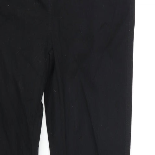 NEXT Womens Black Cotton Skinny Jeans Size 10 L28 in Regular Zip