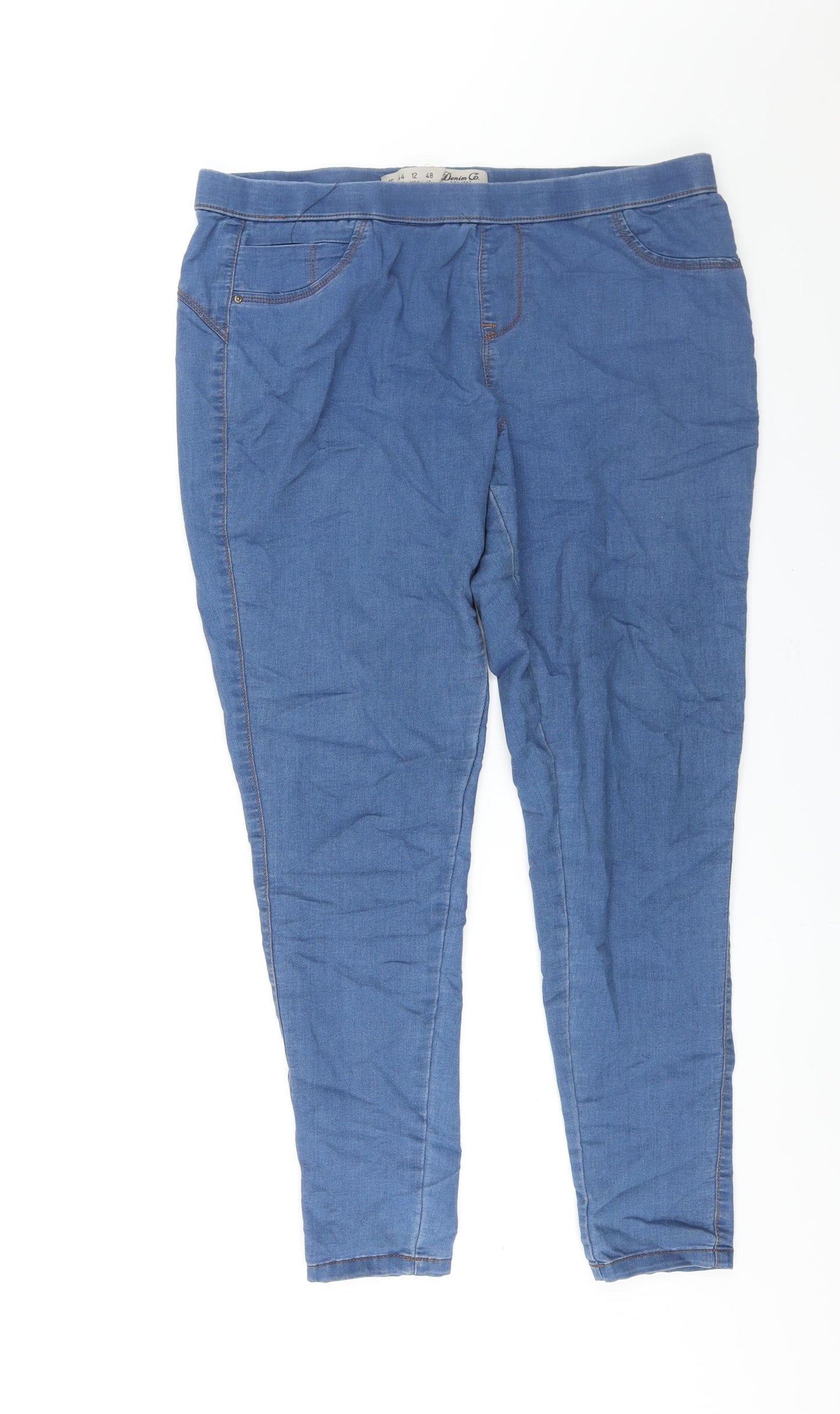 Denim & Co. Womens Blue Cotton Jegging Jeans Size 16 L31 in Regular