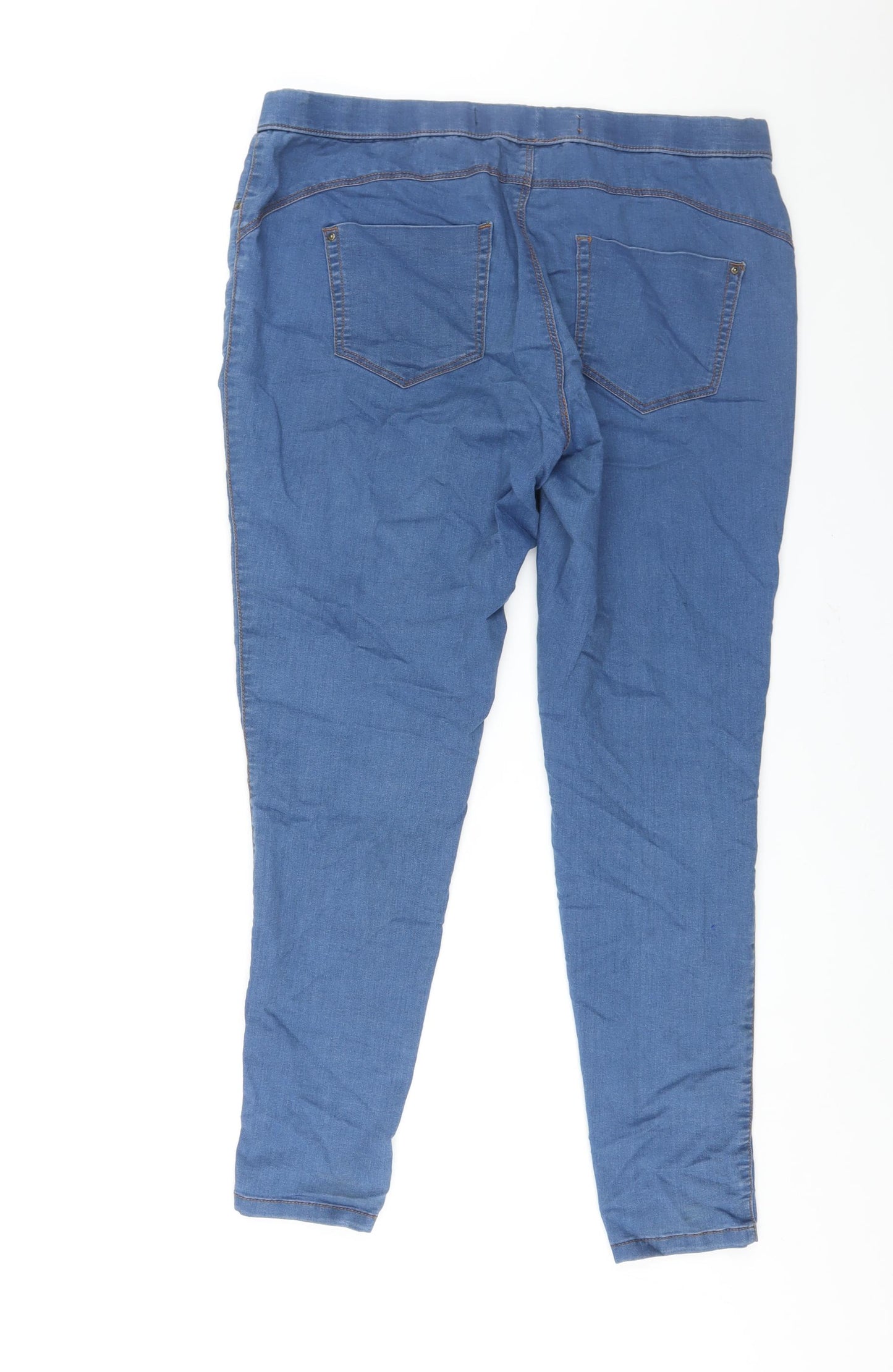 Denim & Co. Womens Blue Cotton Jegging Jeans Size 16 L31 in Regular