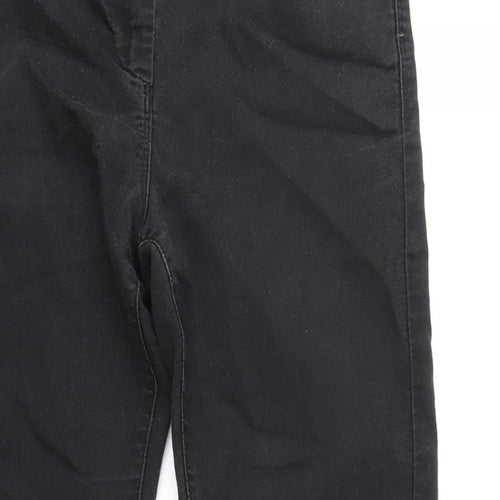Marks and Spencer Womens Black Cotton Skinny Jeans Size 8 L27 in Regular Zip