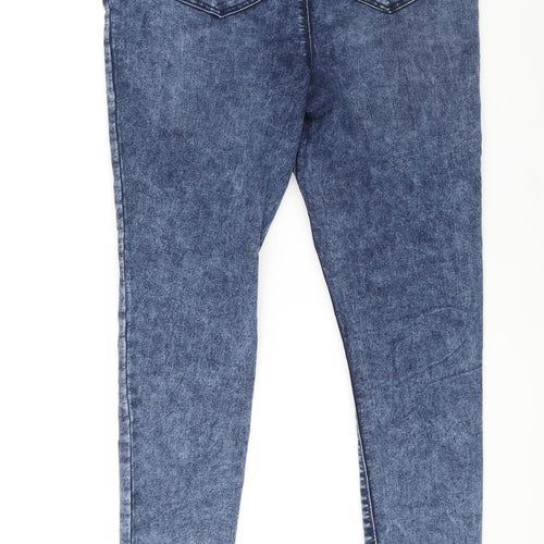 Matalan Womens Blue Cotton Jegging Jeans Size 12 L30 in Regular