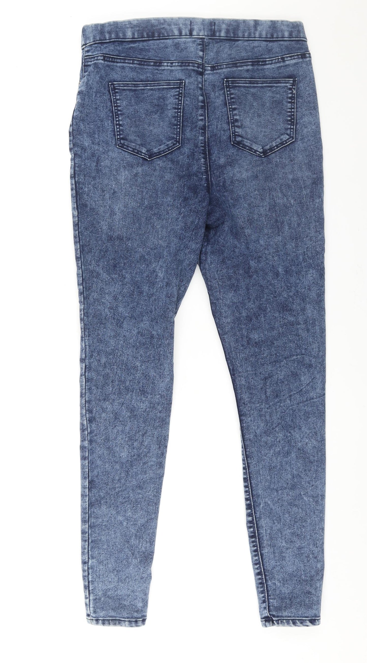 Matalan Womens Blue Cotton Jegging Jeans Size 12 L30 in Regular