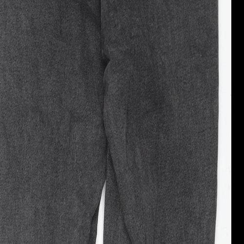 ASOS Womens Grey Cotton Mom Jeans Size 26 in L30 in Regular Zip
