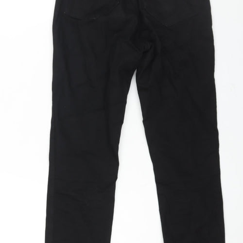H&M Womens Black Cotton Skinny Jeans Size 6 L26 in Regular Zip