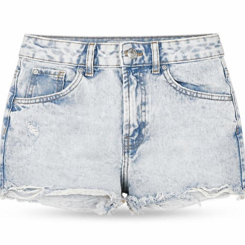 Denim & Co. Womens Blue Cotton Cut-Off Shorts Size 6 L3 in Regular Zip - Distressed