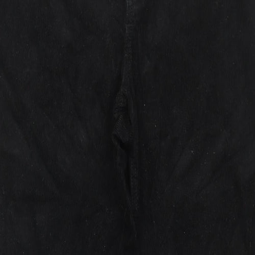 Divided by H&M Womens Black Cotton Trousers Size 12 L31 in Regular Zip