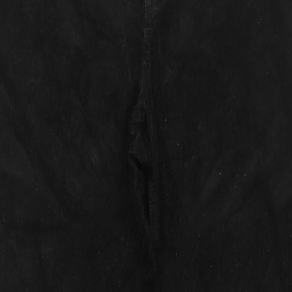 Divided by H&M Womens Black Cotton Trousers Size 12 L31 in Regular Zip