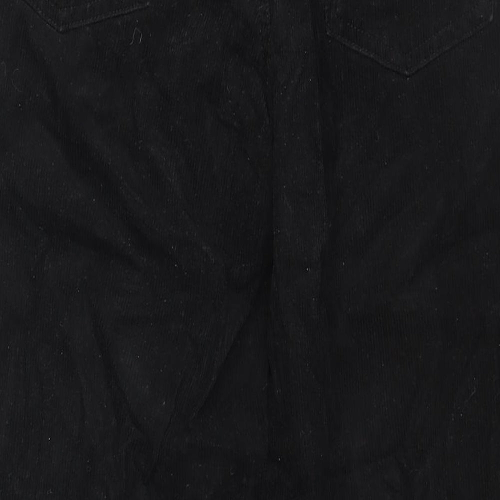 Divided by H&M Womens Black Cotton Trousers Size 12 L31 in Regular Zip