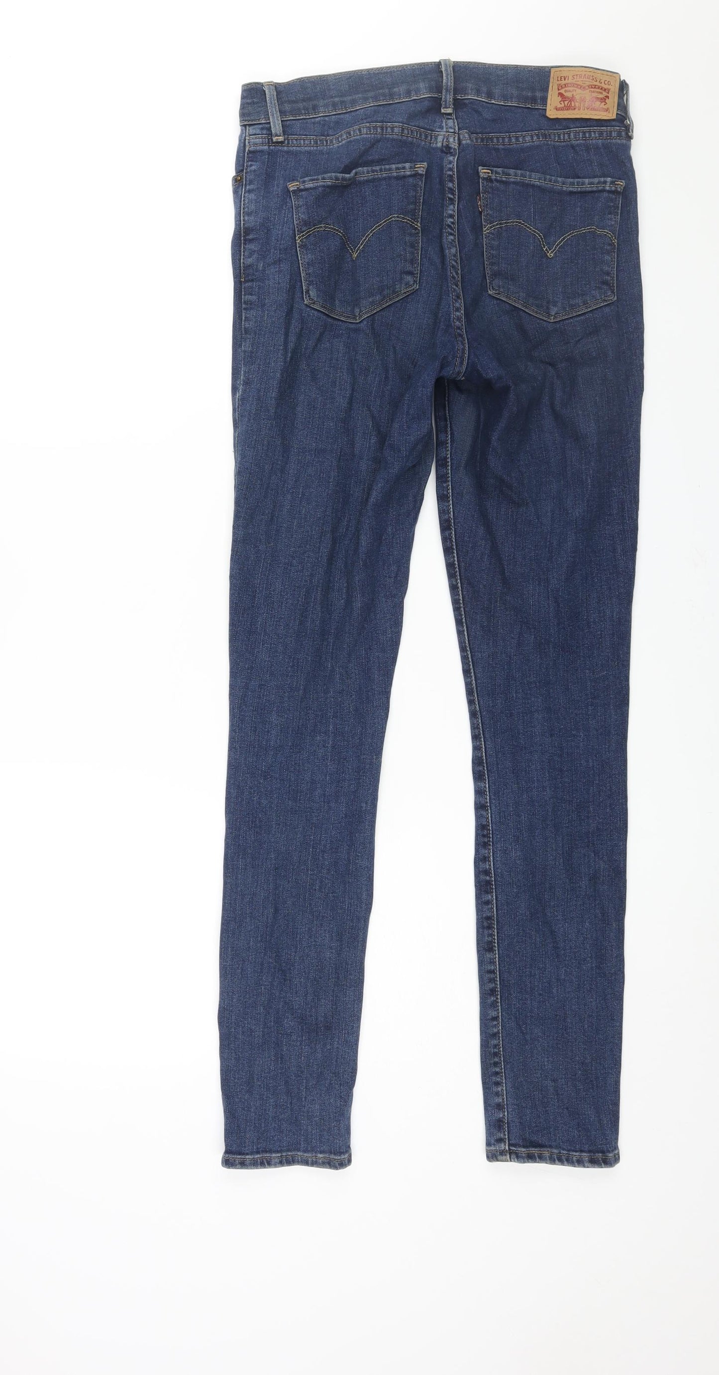 Levi's Womens Blue Cotton Skinny Jeans Size 30 L30 in Regular Zip