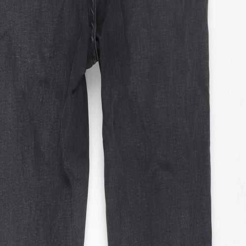 Per Una Womens Grey Cotton Skinny Jeans Size 10 L28 in Regular Zip
