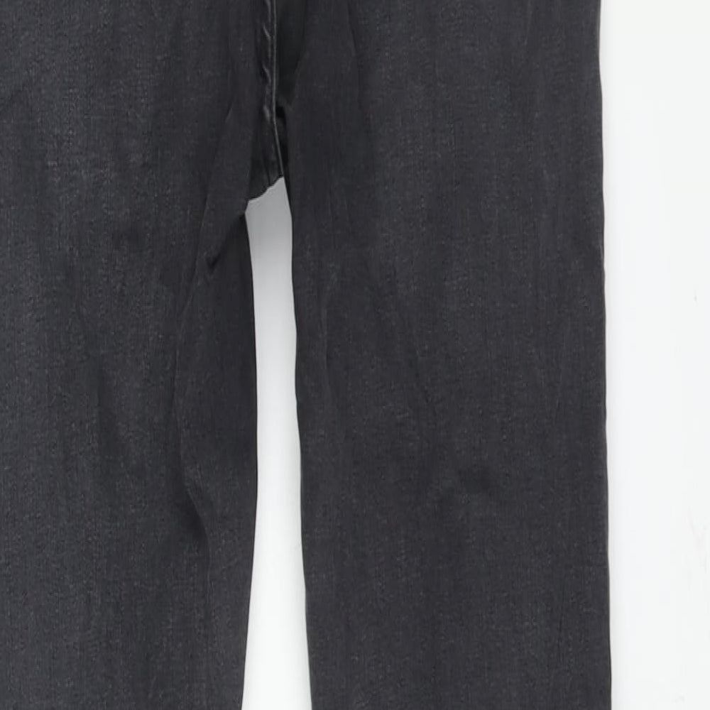 Per Una Womens Grey Cotton Skinny Jeans Size 10 L28 in Regular Zip