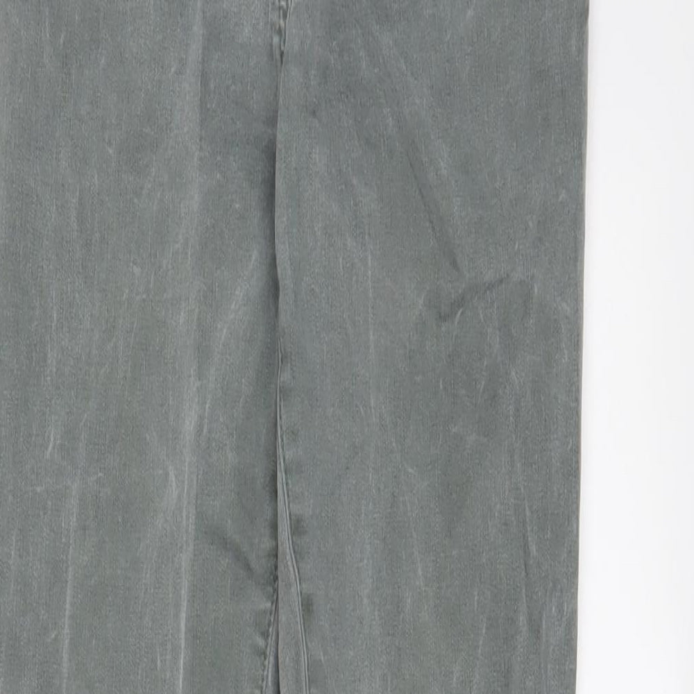NEXT Womens Green Cotton Skinny Jeans Size 8 L28 in Regular Zip