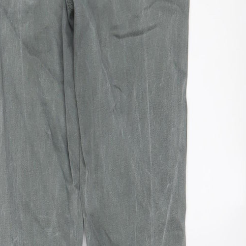 NEXT Womens Green Cotton Skinny Jeans Size 8 L28 in Regular Zip