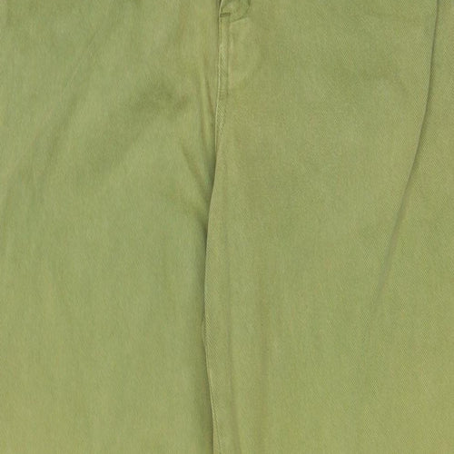 Lizwear Womens Green Cotton Tapered Jeans Size 8 L30 in Regular Zip