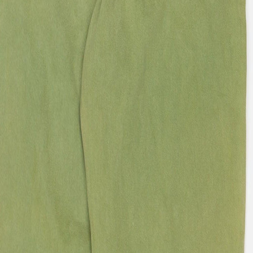 Lizwear Womens Green Cotton Tapered Jeans Size 8 L30 in Regular Zip