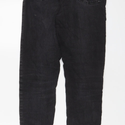 NEXT Womens Black Cotton Skinny Jeans Size 8 L30 in Regular Zip
