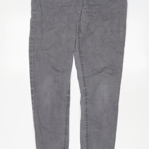 Marks and Spencer Womens Grey Cotton Jegging Jeans Size 12 L28 in Regular
