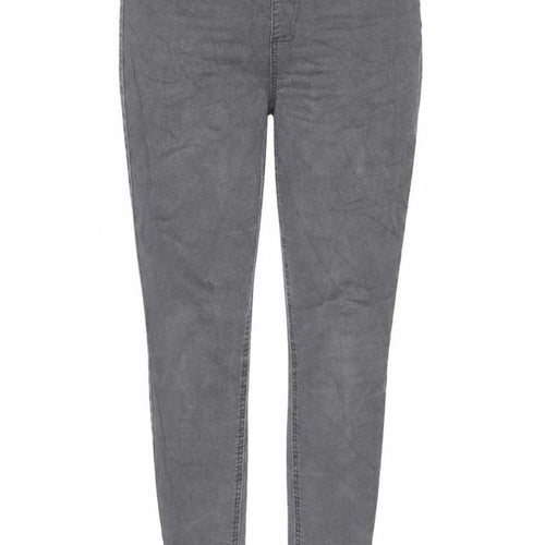 Marks and Spencer Womens Grey Cotton Jegging Jeans Size 12 L28 in Regular