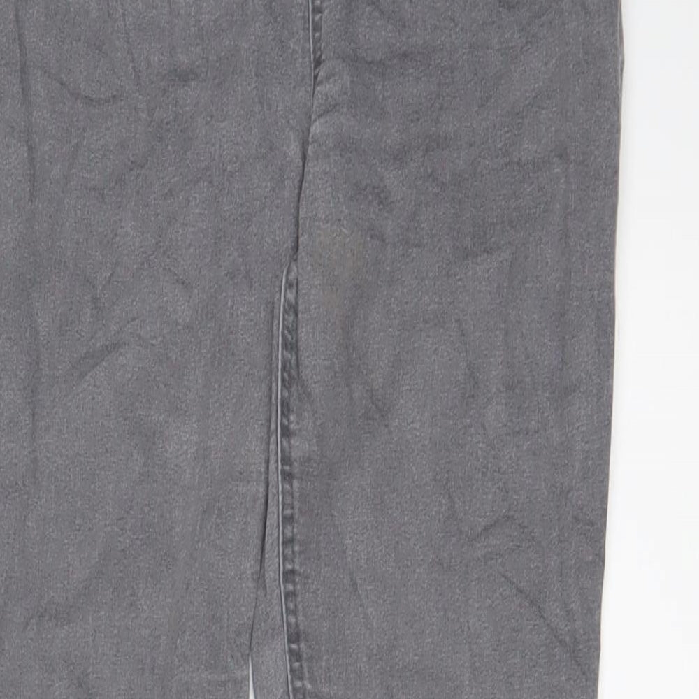 Marks and Spencer Womens Grey Cotton Jegging Jeans Size 12 L28 in Regular
