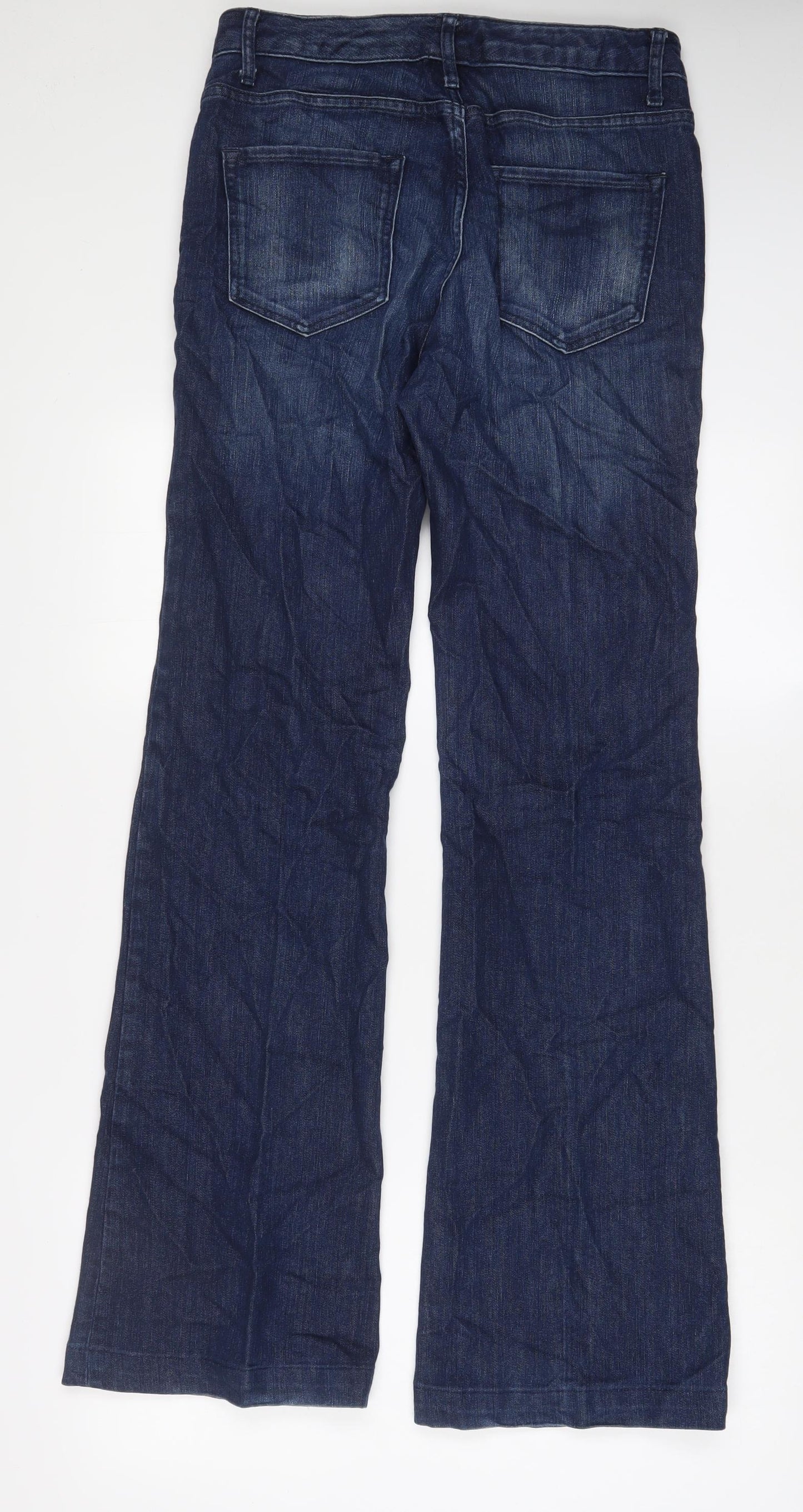 Gap Womens Blue Cotton Bootcut Jeans Size 30 in L34 in Regular Zip