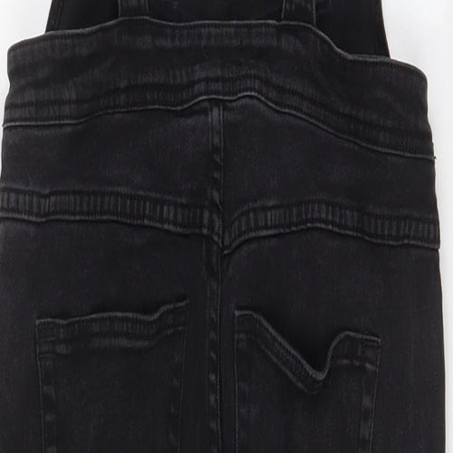 BDG Womens Black Cotton Dungaree One-Piece Size S L27 in Button