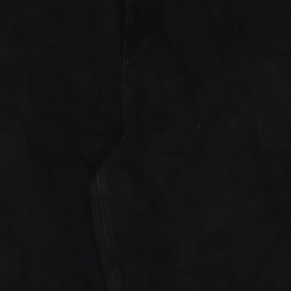 ASOS Womens Black Cotton Bootcut Jeans Size 20 L30 in Regular Zip