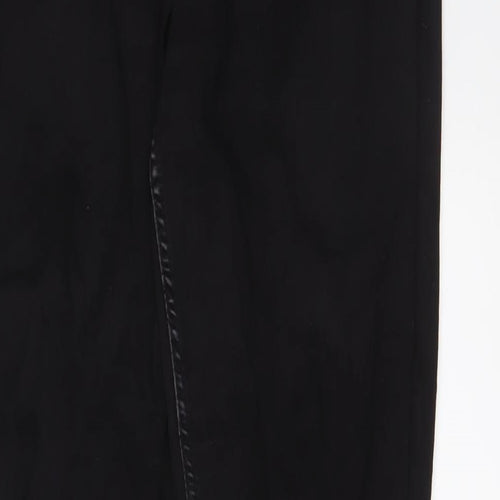 Marks and Spencer Womens Black Cotton Skinny Jeans Size 12 L28 in Regular Zip