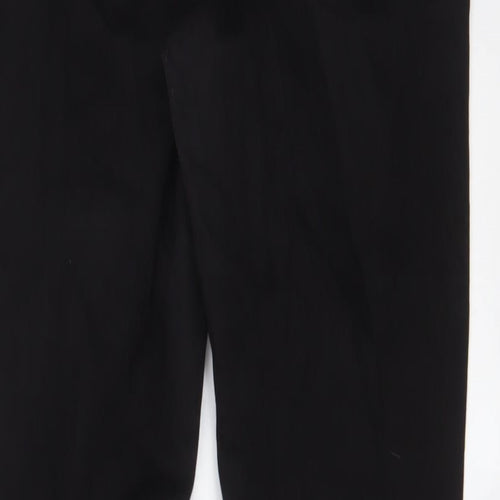 Marks and Spencer Womens Black Cotton Skinny Jeans Size 12 L28 in Regular Zip