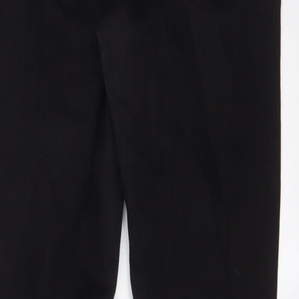 Marks and Spencer Womens Black Cotton Skinny Jeans Size 12 L28 in Regular Zip