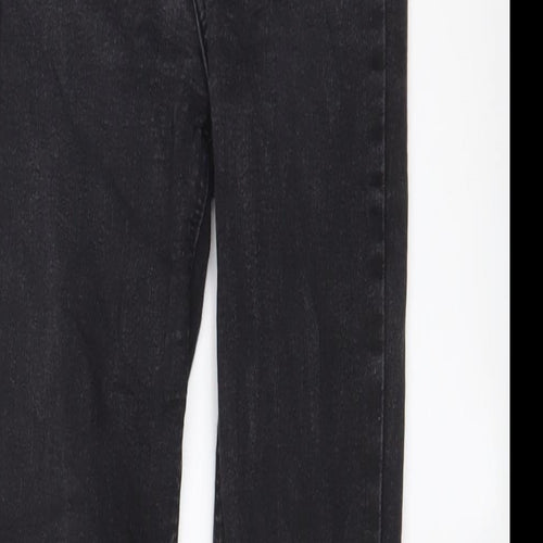 Zara Womens Black Cotton Skinny Jeans Size 6 L27 in Regular Zip