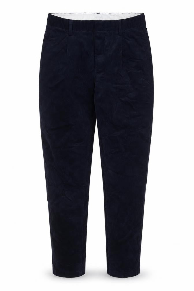 Autograph Mens Blue Cotton Trousers Size 30 in L31 in Regular Zip