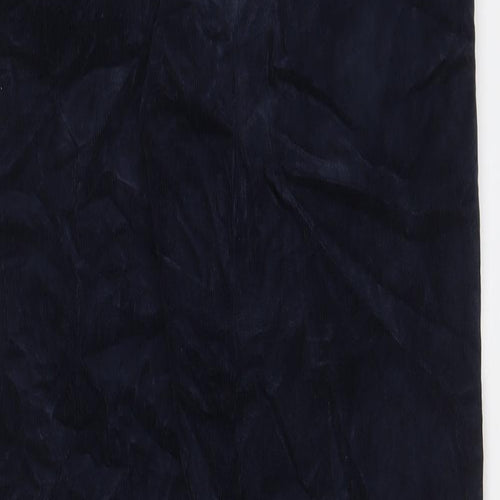 Autograph Mens Blue Cotton Trousers Size 30 in L31 in Regular Zip