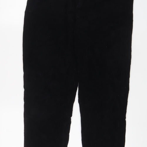 BDG Womens Black Cotton Trousers Size 30 in L30 in Regular Zip